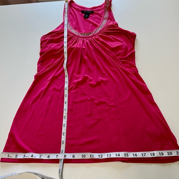 WHBM Tank top With Medal Rhinestones Size Medium - Picture 4 of 6